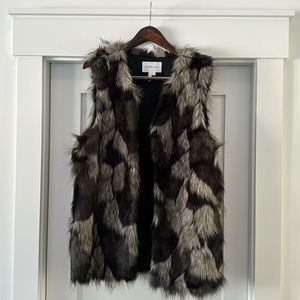 BCBG Faux Fur Vest - L